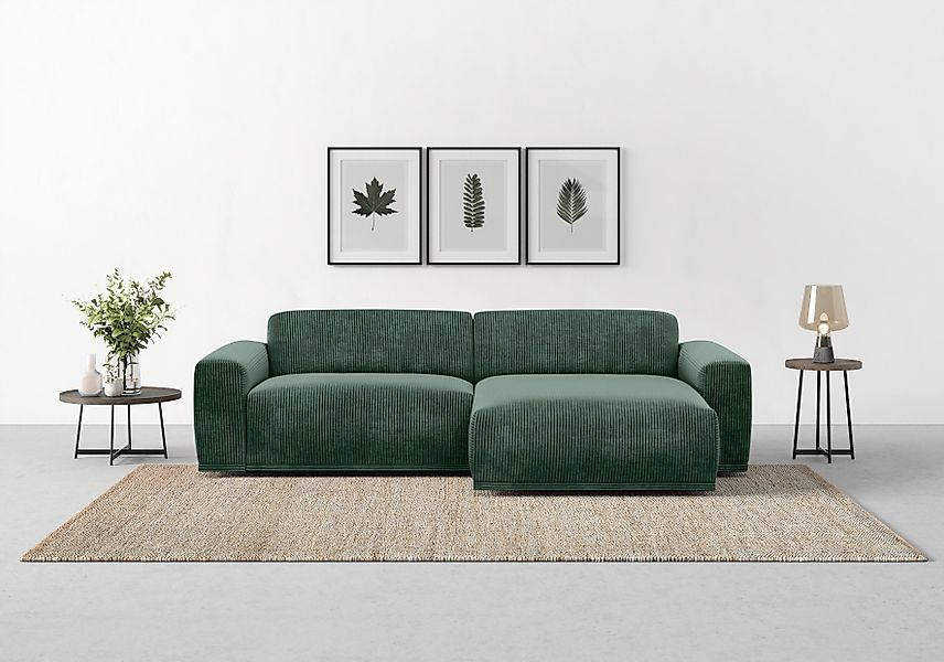 TRENDMANUFAKTUR Ecksofa "Braga, mit hochwertigem Kaltschaum, L-Form, in Cor günstig online kaufen