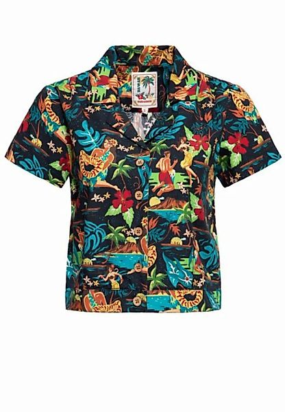 QueenKerosin Hemdbluse im Hawaiianischen Design günstig online kaufen