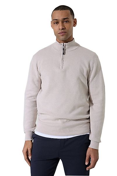 Garcia Rundhalspullover Garcia Herren Pullover Troyer-Zip - sand (1-tlg) günstig online kaufen