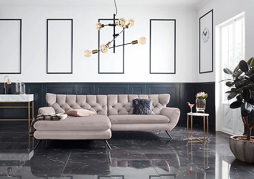 3C Candy Ecksofa »Beatrice Designsofa in moderner Retrooptik, bequem und ex günstig online kaufen