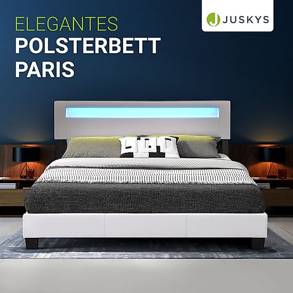 Juskys Polsterbett Paris, 160x200 cm, bunte günstig online kaufen
