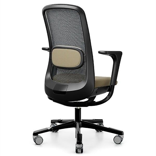 HAG SoFi Mesh 7500 | 2D Armlehnen mit SlideBack Funktion | Schwarz-Beige günstig online kaufen