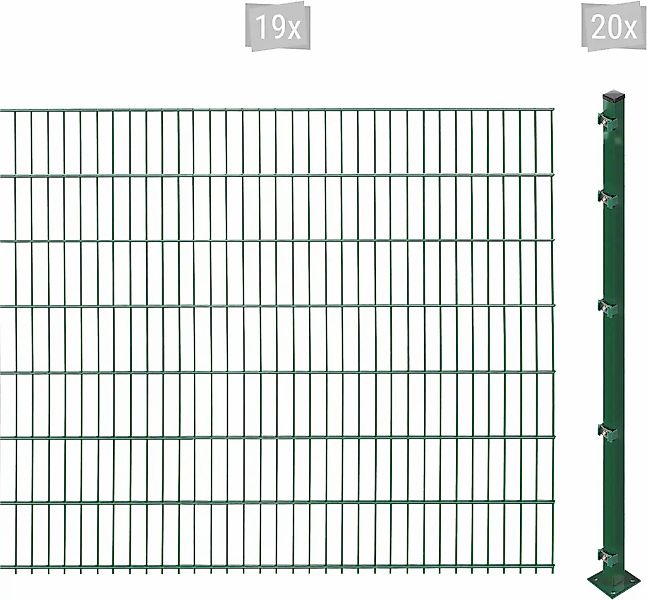 Arvotec Doppelstabmattenzaun "ESSENTIAL 143 zum Aufschrauben", Zaunhöhe 143 günstig online kaufen