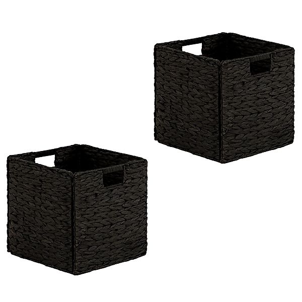 CARO-Möbel Dekokiste CAO (Set), Aufbewahrungskorb Wasserhyazinthe, günstig online kaufen