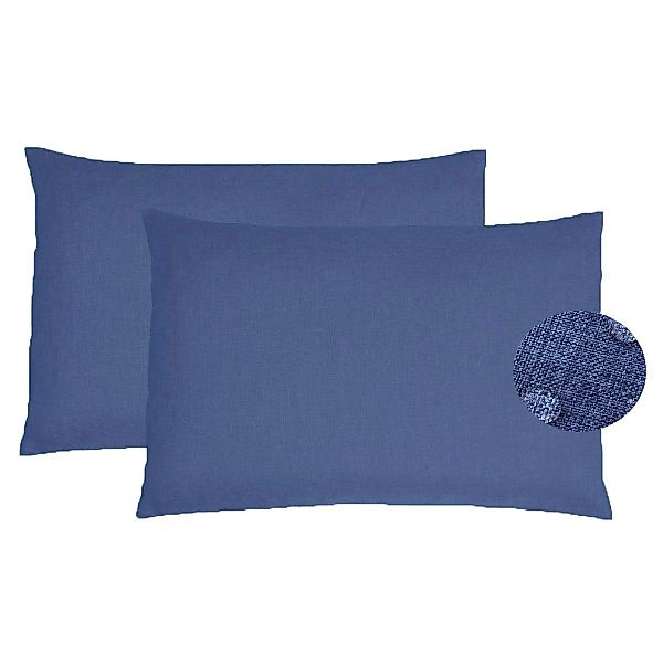 Kissenbezüge 2er Set Leinen Optik Kissenbezug günstig online kaufen