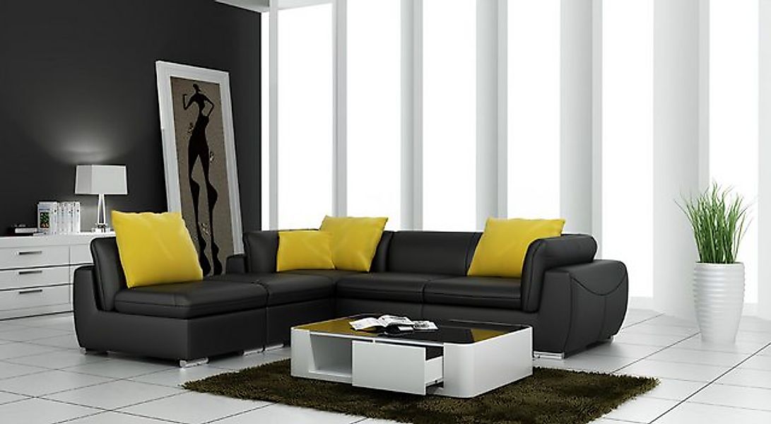 Xlmoebel Sofa Neues modernes Ledersofa in Eckgarnitur Design Wohnlandschaft günstig online kaufen