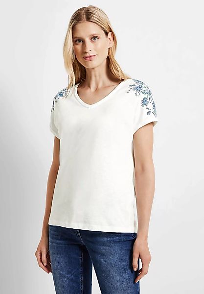 Cecil V-Shirt, aus reiner Baumwolle günstig online kaufen
