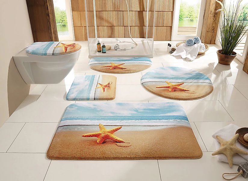 OTTO home Badematte "Seestern" Höhe 14 mm Memory Schaum  rutschhemmend besc günstig online kaufen