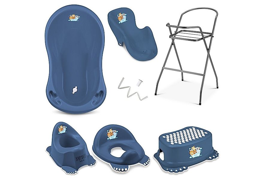 Babykajo Babybadewanne, (Teile, 7-tlg), Baby Badewanne mit Gestell + Badesi günstig online kaufen