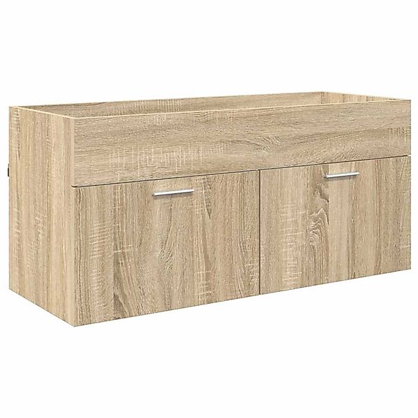 vidaXL Waschbeckenunterschrank mit Tür Sonoma-Eiche 38,5 x 100 x 46 cm 8804 günstig online kaufen