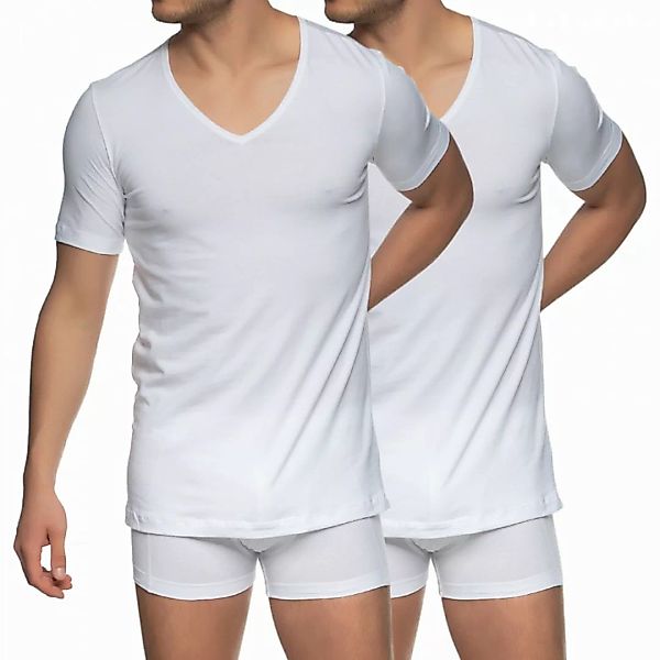 Schiesser V-Shirt ""95/5"", (2er-Pack), mit tiefem V-Ausschnitt günstig online kaufen