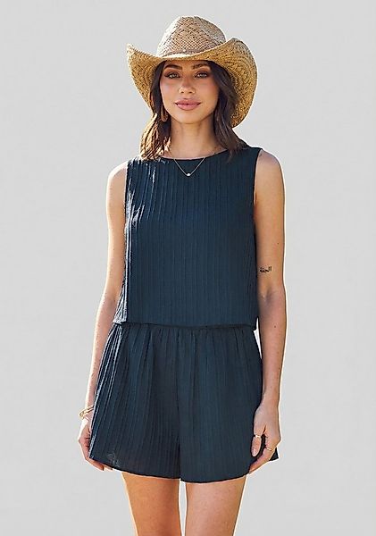 Cupshe Hosenanzug Set aus Tanktop und Shorts mit Rundhalsausschnitt günstig online kaufen