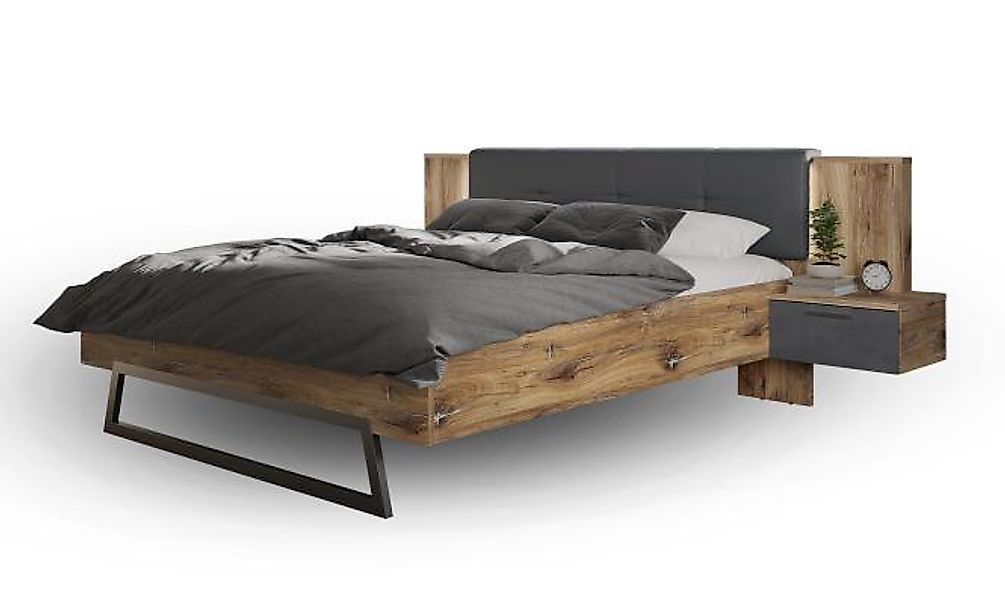 Bett 3-tl. Mit Nako VENUSIA von Forestdram eiche/matera 160x200cm günstig online kaufen