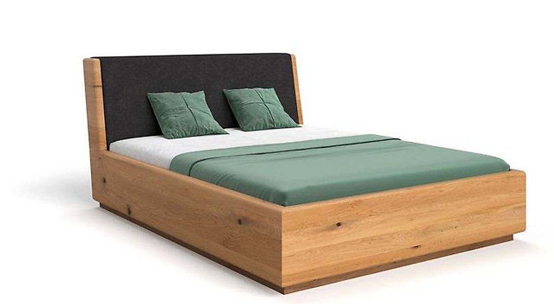 Luxusbetten24 Holzbett Designer Holzbett Cassian, aus massiver Eiche mit St günstig online kaufen