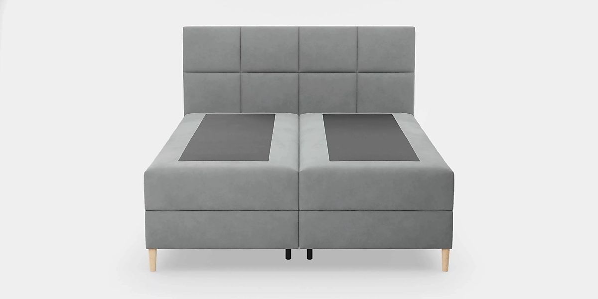 NADUVI Collection | Boxspring Quadro Samt mit Stauraum 180 x 200 cm günstig online kaufen
