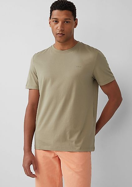 s.Oliver Kurzarmshirt Baumwoll-T-Shirt mit Logo-Print günstig online kaufen