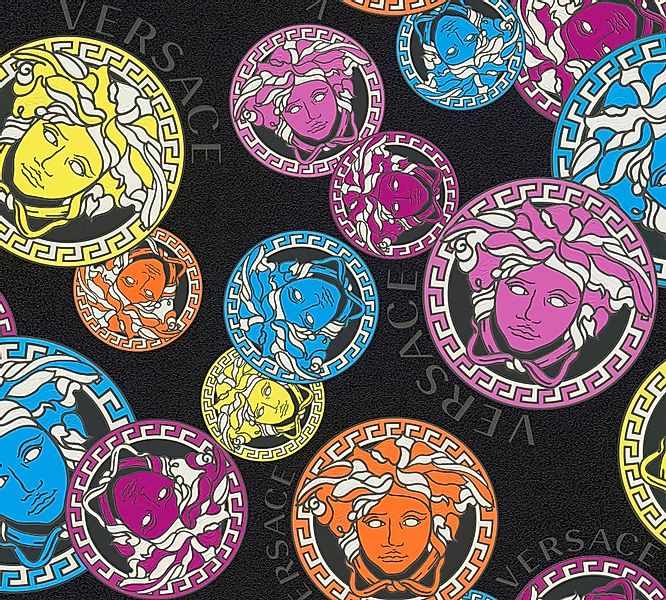 Versace Vliestapete Wallpaper Versace 5 Medusakopf, günstig online kaufen