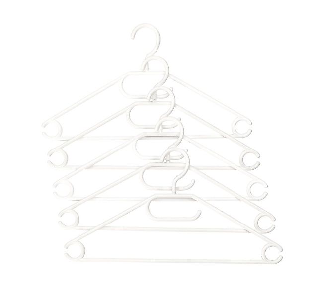 Trend Line Kleiderbügel TrendLine Kleiderbügel mit Steg 5 Stück weiß günstig online kaufen