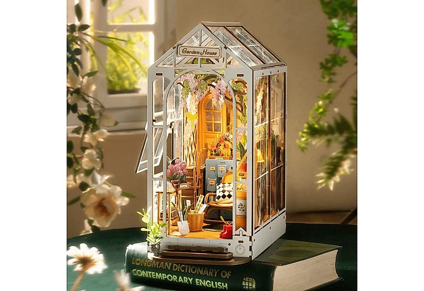 Robotime Buchstütze Robotime Gartenhaus, Rolife Diorama günstig online kaufen