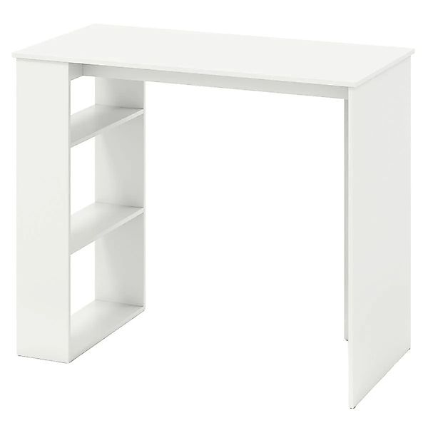 Costway Schreibtisch Bücherregal Modern 90 x 45 x 75 cm Weiß günstig online kaufen