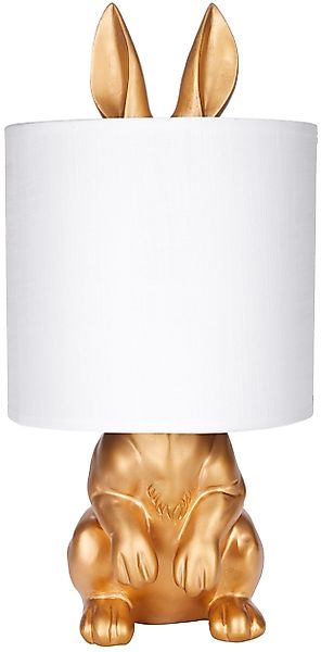 BRUBAKER Nachttischlampe Tischleuchte Hase Gold oder günstig online kaufen