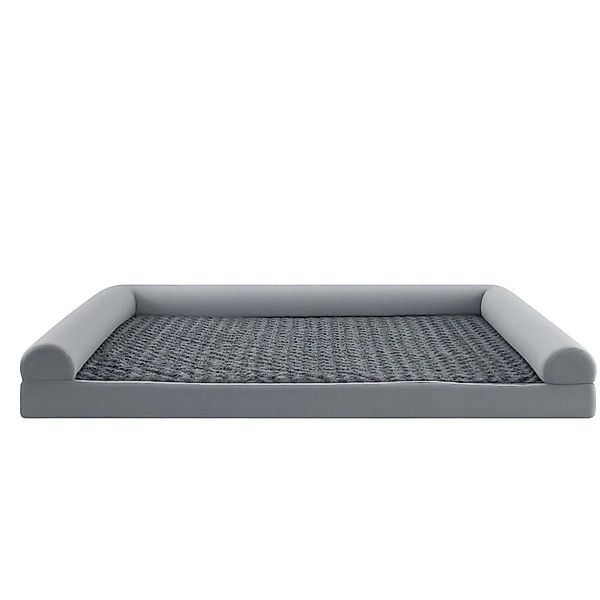 Costway Orthopädisches Hundebett Groß Hundesofa Grau XXL-135 x 91 x 18 cm günstig online kaufen