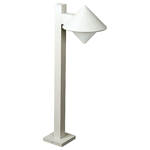 Wegeleuchte A-92633, weiß, aus Aluguss, Opalglas, E27, IP44, 900x260x330mm günstig online kaufen