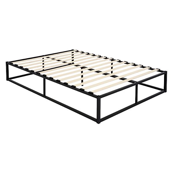 ML-Design Metallbett 160x200 cm Stahlrahmen mit Lattenrost Schwarz Bettgest günstig online kaufen