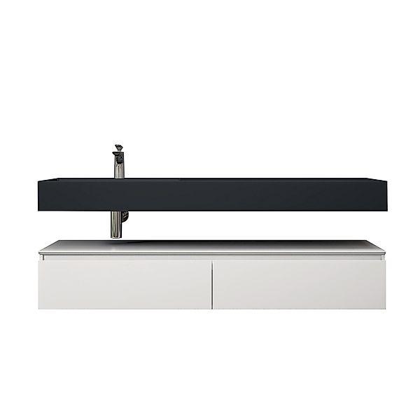 doporro Badmöbel-Set Waschtisch mit Unterschrank 150cm günstig online kaufen