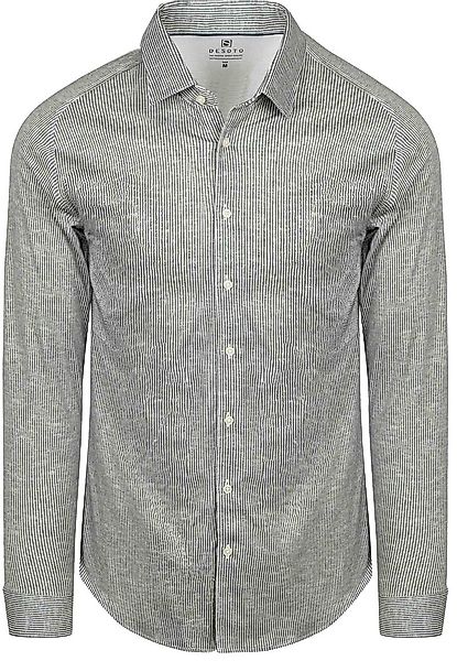 DESOTO Hemd Stripe Grün - Größe L günstig online kaufen