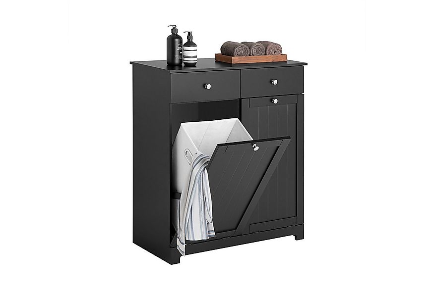 SoBuy Wäscheschrank BZR33, Badschrank mit Wäschekorb, Badkommode, Bad Wasch günstig online kaufen