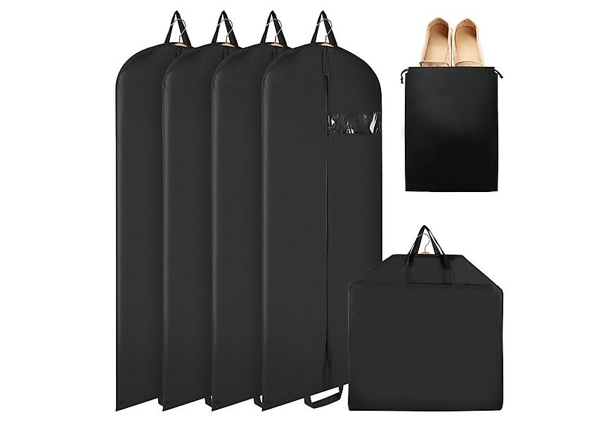 Clanmacy Sitzsack 5St. Kleidersack 128x60cm Kleiderhülle Vliesstoff mit Sch günstig online kaufen