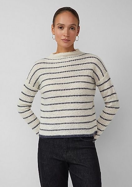 s.Oliver Longpullover Strickpullover Softer Strickpullover aus Alpakamix günstig online kaufen