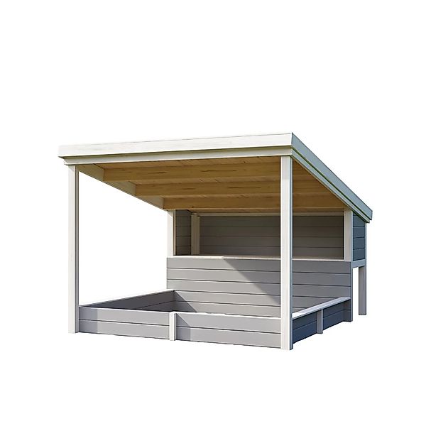 Lasita Sandkasten Pippi 2 Lichtgrau 208,6 cm x 297,1 cm günstig online kaufen