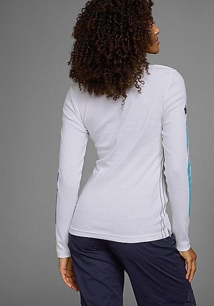 KangaROOS Langarmshirt langärmelig, sehr figurbetont, mit Logodruck, aus Ba günstig online kaufen