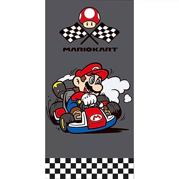 Super Mario Badetuch Super Mario Kart Badetuch, Strandtuch 70x140cm 100% Ba günstig online kaufen