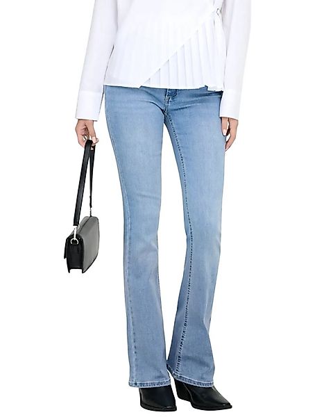 ONLY Schlaghose stylische Mid Waist Jeans günstig online kaufen