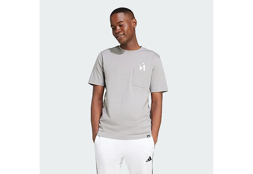 adidas Sportswear T-Shirt LOUNGE SLIDES GRAPHIC POCKET T-SHIRT (1-tlg) günstig online kaufen