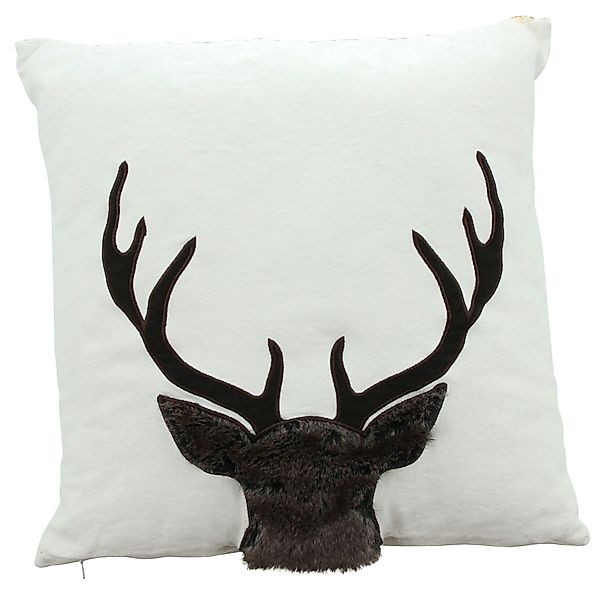 Frank Flechtwaren Kissenhülle, Kissenhülle Hirschgeweih günstig online kaufen
