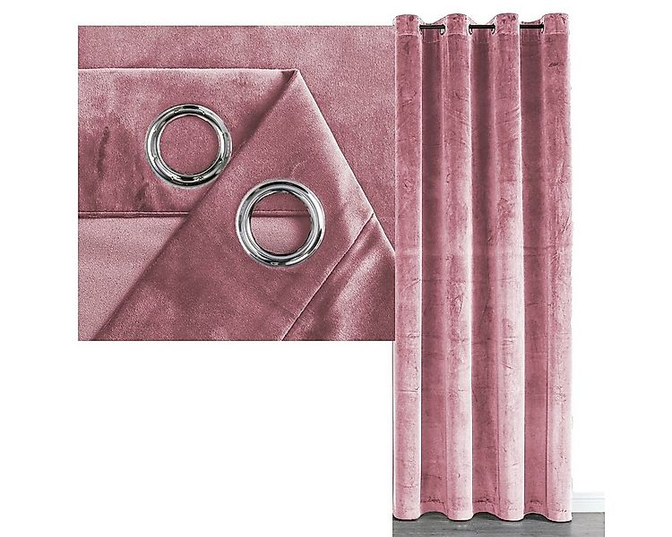 Vorhang SAMT Vorhang Ösen Verdunkelungsvorhang abdunkelnd (1 St), Ösen, abd günstig online kaufen