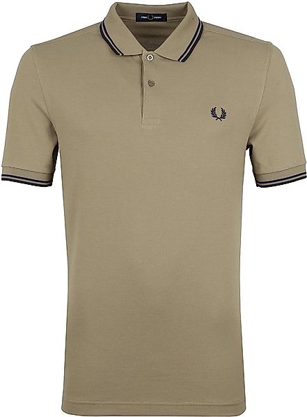 Fred Perry Polo Shirt Twin Tipped M3600 Hell Braun - Größe L günstig online kaufen