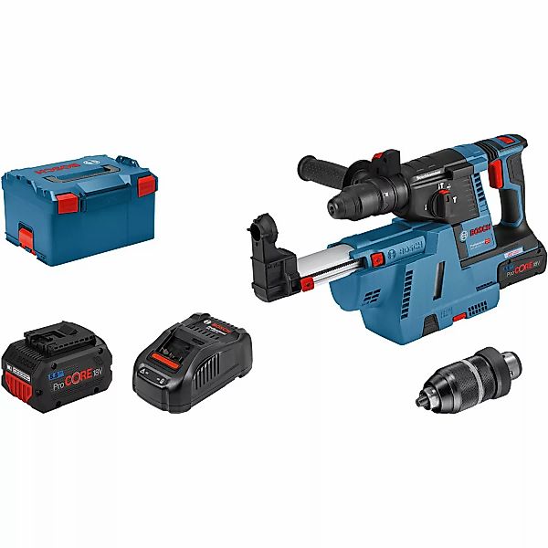 Bosch Professional Akku-Bohrhammer GBH 18V-26 mit 2x 5.5 Ah Akkus in L-Boxx günstig online kaufen