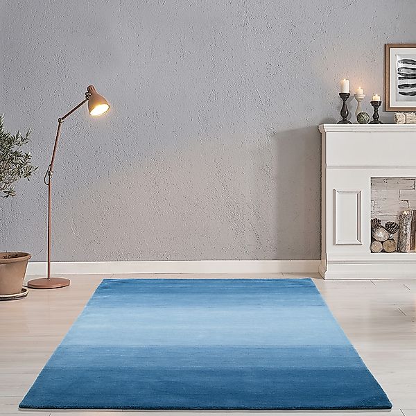 THEKO Wollteppich »Wool Comfort«, rechteckig, 14 mm Höhe, Handweb Teppich, günstig online kaufen