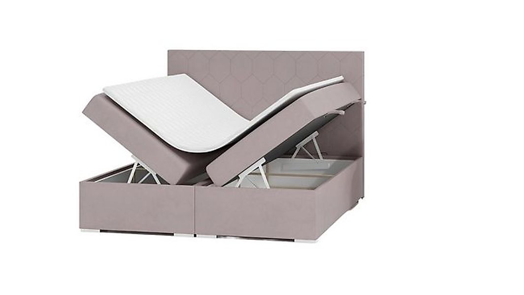 Xlmoebel Bett Luxuriöses Boxspring-Doppelbett mit stilvollem Polsterdesign günstig online kaufen