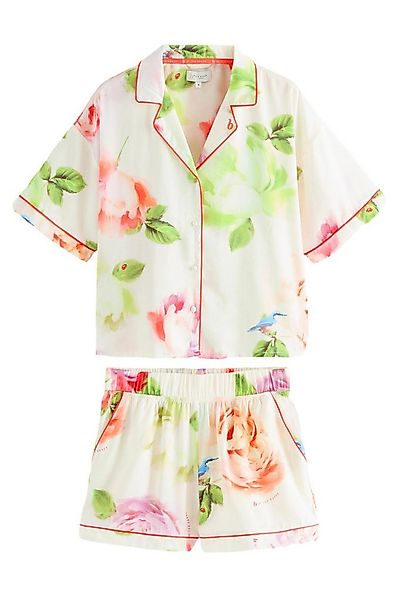 B by Ted Baker Pyjama B by Ted Baker Shorts-Set aus Satin mit Knöpfen (2 tl günstig online kaufen