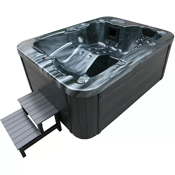 Home Deluxe Whirlpool Black Marble für 3 Personen 210 x 160 x 85 cm günstig online kaufen