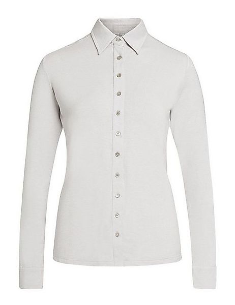 Brigitte von Boch Langarmshirt Luiza Polohemd silbergrau günstig online kaufen