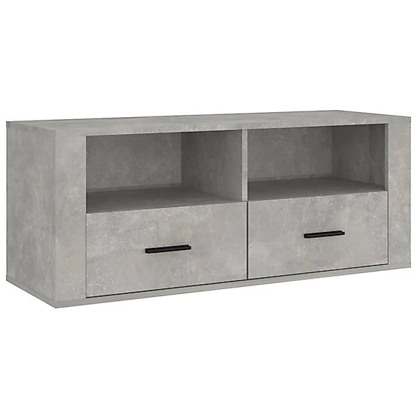 Vidaxl Tv-schrank Betongrau 100x35x40 Cm Holzwerkstoff günstig online kaufen