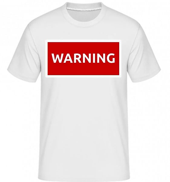 Warning Sign Red · Shirtinator Männer T-Shirt günstig online kaufen
