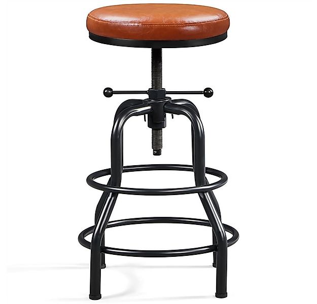 Yaheetech Barhocker Schraubhocker mit Dickem Kissen (1 St), Vintage Höhenve günstig online kaufen
